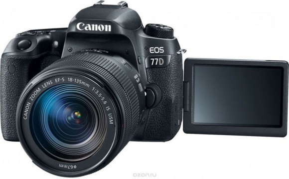 Фотоаппарат Canon EOS 77D Kit EF-S 18-135mm f/3.5-5.6 IS USM, чёрный