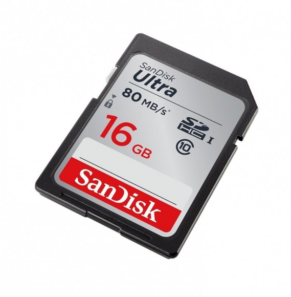 SanDisk 16GB Ultra SDXC Class 10 UHS-I 80MB/s
