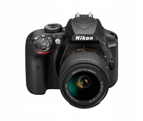Фотоаппарат Nikon D3400 Kit 18-55mm f/3.5-5.6 VR AF-P, черный
