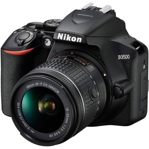 Фотоаппарат Nikon D3500 Kit AF-P 18-55mm f/3.5-5.6 VR, чёрный