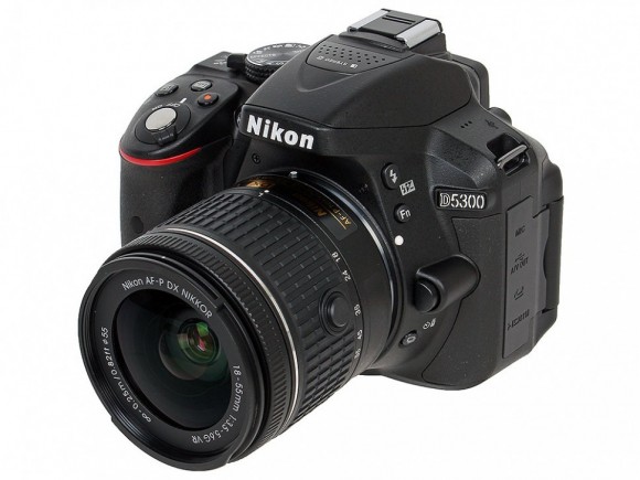 Фотоаппарат Nikon D5300 Kit AF-P DX 18-55mm F/3.5-5.6G VR, черный