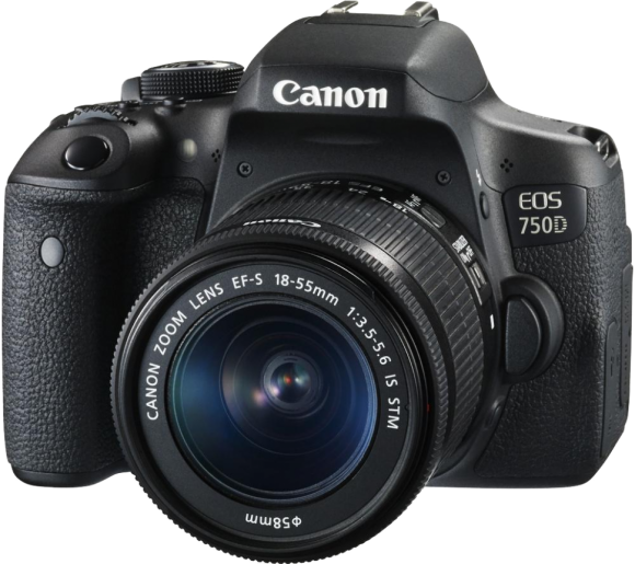 Фотоаппарат Canon EOS 750D Kit EF-S 18-55mm f/3.5-5.6 IS STM, черный